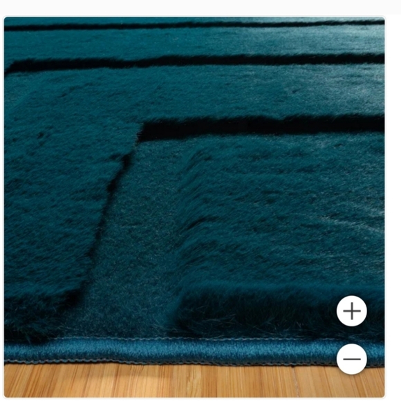 4' x 6'/ Bristol Area Rug Collection, ambre teal| Dining Room | Bedroom Rug | - Picture 3 of 9